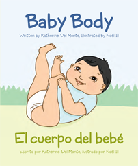 Teach your baby about their bodies in English and Spanish.
