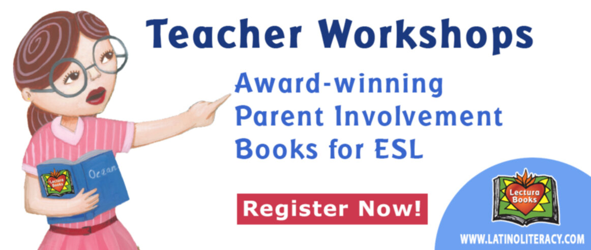 Teacher workshops for parent involvement award winning ESL books
