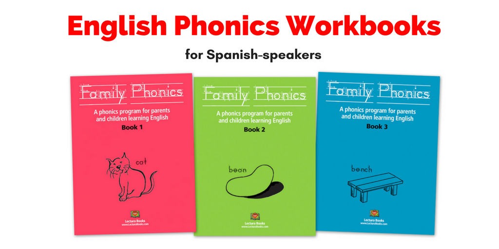 English Phonics and Vocabulary Work Books for Spanish Speakers