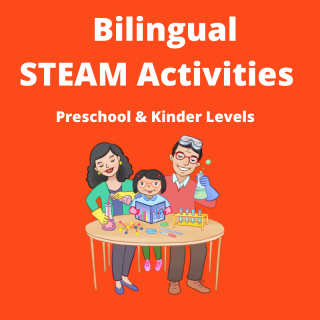 Free Bilingual STEAM Activities - 9 Preschool & Kinder Books & Activities